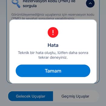 Online Bilet Alımında Sürekli Hata Ve Sistem Arızası