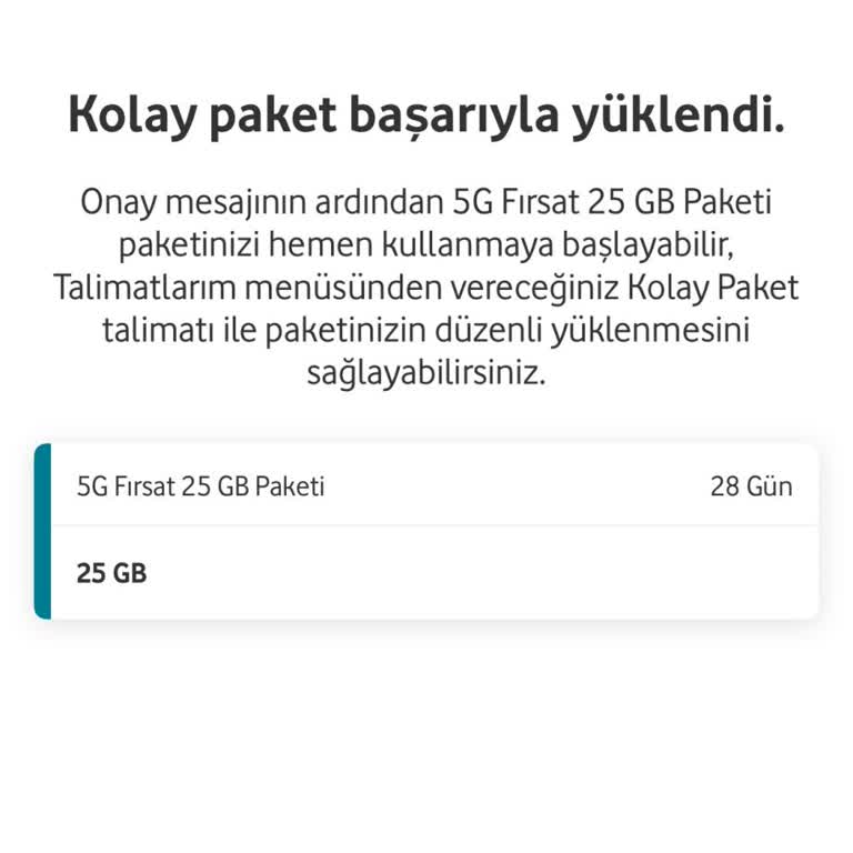 Satın Alınan 5G Paketi Tanımlanmadı Ve 300 TL Haksız Kesinti