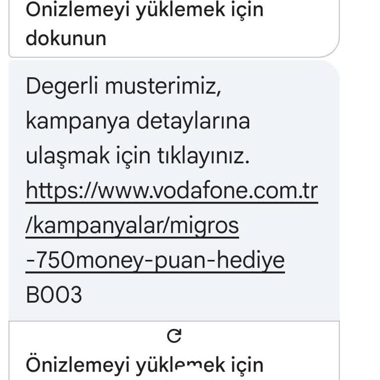 Vodafone Numara Taşıma Sonrası 750 TL Migros Money Puanı Verilmedi