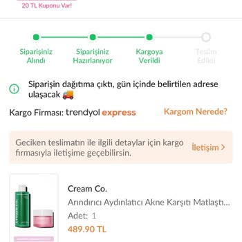 Trendyol Express Teslim Tarihi Değişikliği Sonrası Gecikme Ve Bilgilendirme Eksikliği