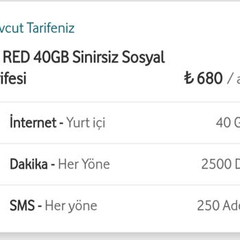 5G Red 40 GB Tarife İçin Aşırı Ücret Ve Haksız Fiyat Farkı