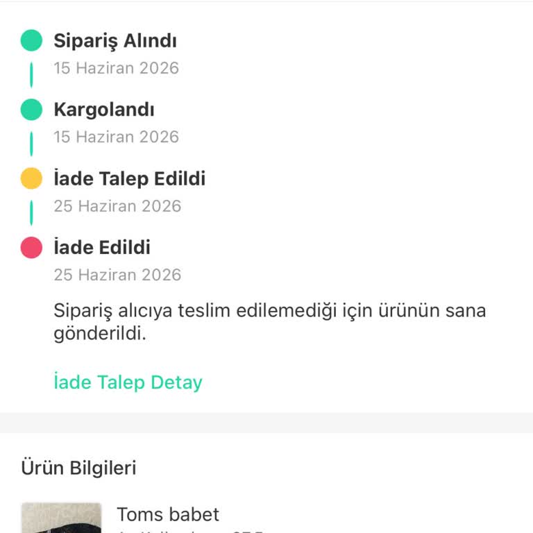 Kargo Transfer Merkezinde Ürünüm Kayboldu Dolap’tan Hızlı Geri Dönüş Ve İade Talebi