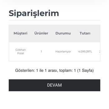 Kar Motor Rize'den Sipariş Edilen Ön Fren Parçası Gönderilmedi Ve İletişim Yok
