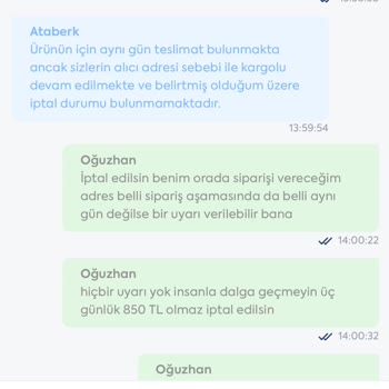 Çiçek Sepeti Yanıltıcı Aynı Gün Teslimat Sözü Ve Kargo Gecikmesi Nedeniyle 839 TL İadesi Talebi