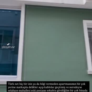 TurkNet Kablo Çekimi (İzinsiz)