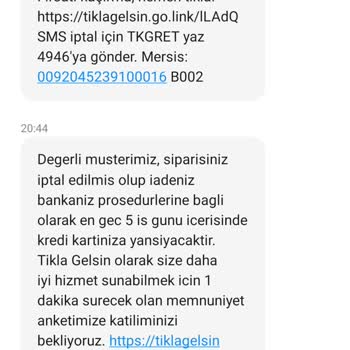 Kurye Gecikmesi Ve Cevapsız Çağrı Nedeniyle Sipariş İptali