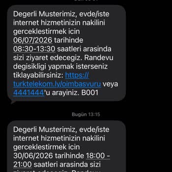 Türk Telekom Randevu Gelmedi Ve Çözüm Sunulmuyor