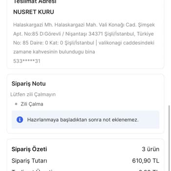 Geciken Teslimat, Bozulmuş Yemek Ve İade Yok