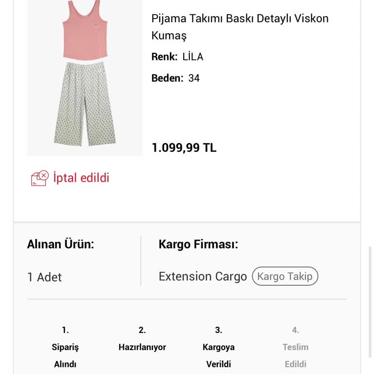 Koton’da Bilgilendirme Yapılmadan Ürün İptali Ve İade Gecikmesi