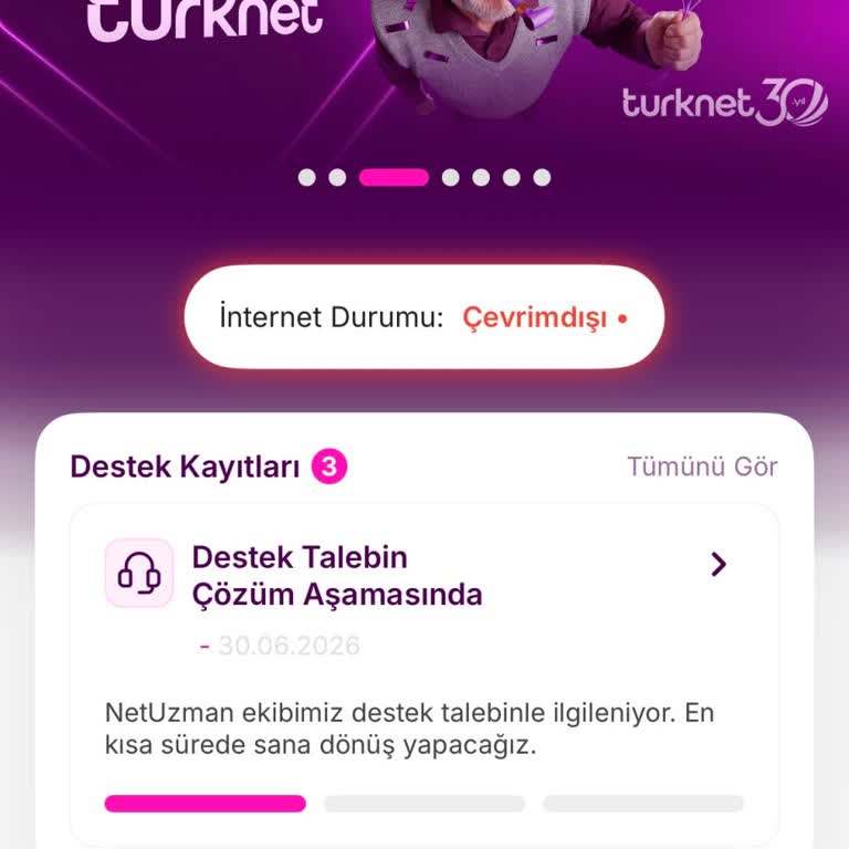 Alt Yapı Çalışması Nedeniyle Sürekli İnternet Kesintisi Ve Destek Hattına Ulaşılamama