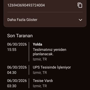 UPS Türkiye Teslimat Süreci!