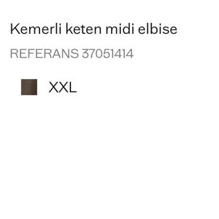 Kemerli Keten Midi Elbisemin Pakette Olmaması Ve İade Talebim