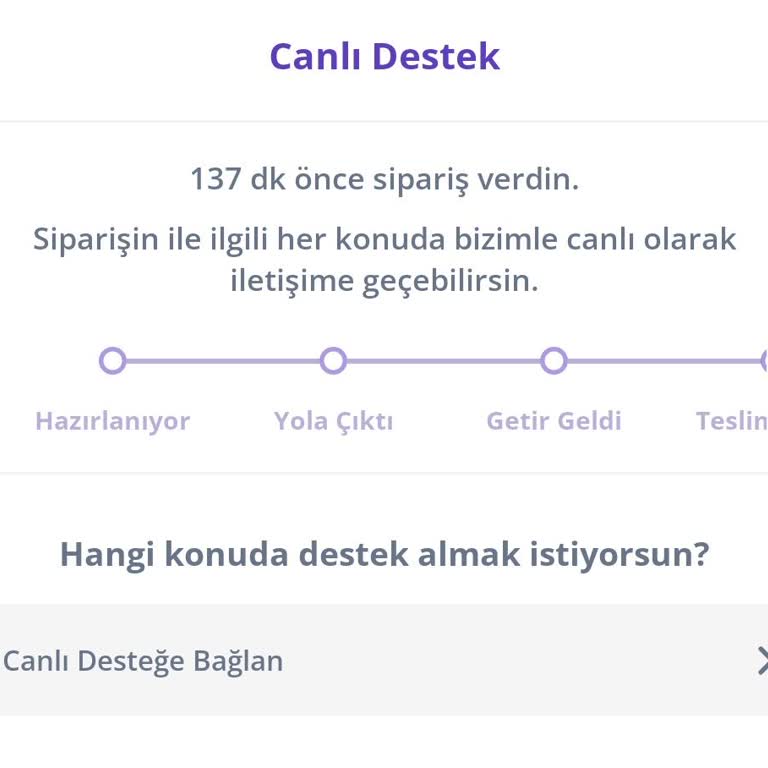 Getir Market Şikayeti