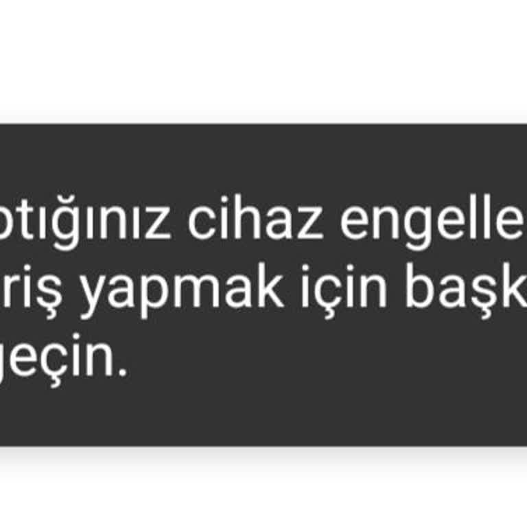 Cihaz Engeli Açıklama Yok, Hesap İncelemesi Talebi