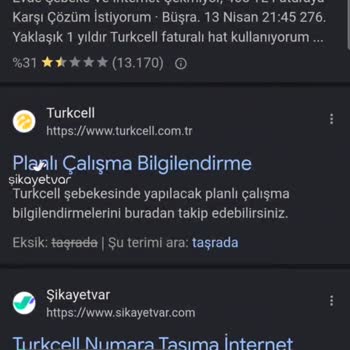 Turkcell Hattında İnternet Kesintisi
