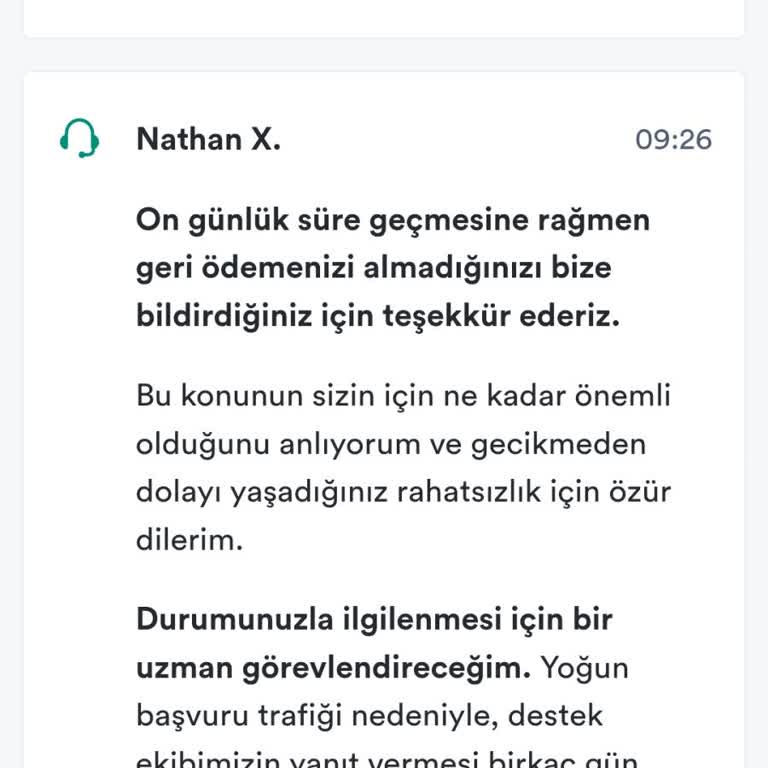 19.654 TL Geciken İade Ve Otomatik Bilet İptali