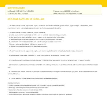 Sahibinden.com İlanı Üzerinden Gelen Sahte Param Güvende Aramaları Ve 25 Bin TL Sigorta Talebi