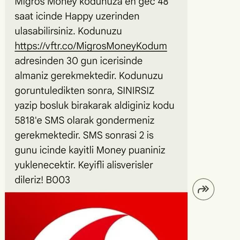 Vodafone Tarife Değişikliği Sonrası 1500 TL Migros Money Puanı Tanımlanmadı