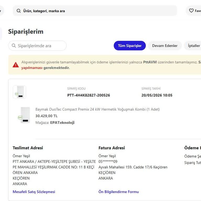 Faturasız Kombi Satışı Ve Garanti Sorunu