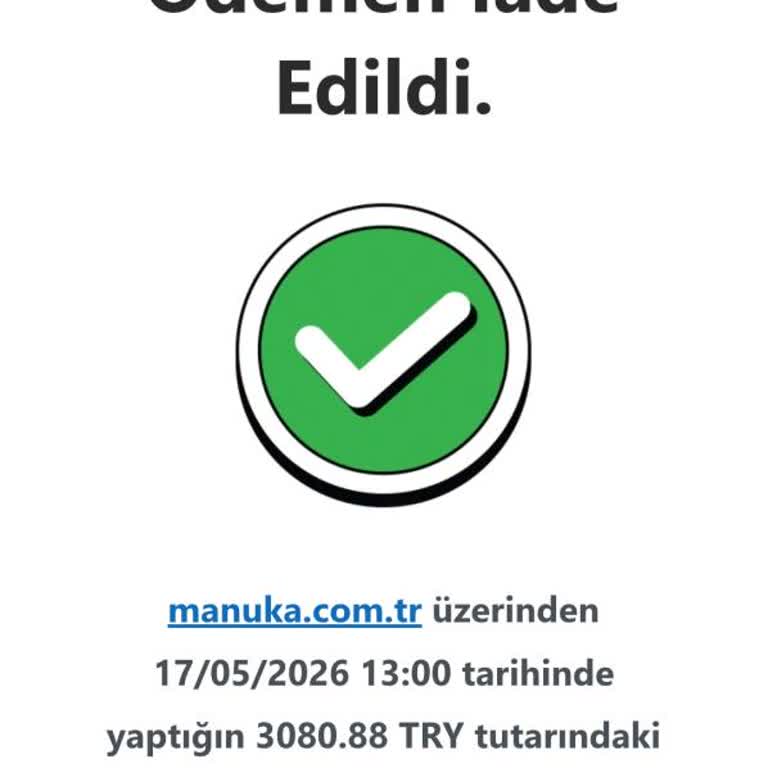 Manuka'dan İade İşlemi Kartıma Yansımıyor