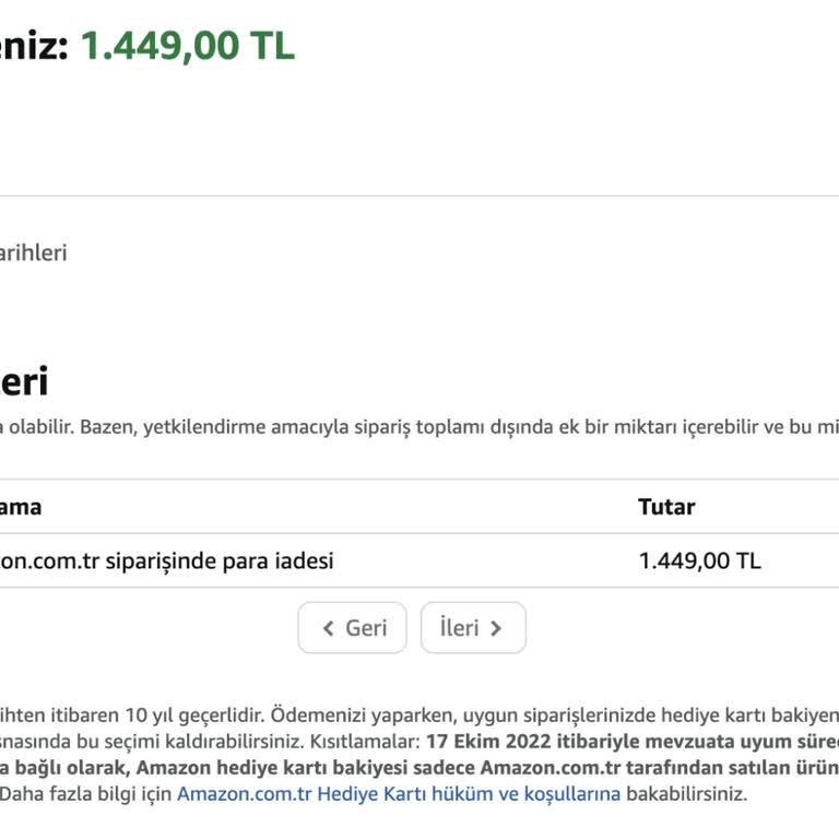 Hediye Kartı Bakiyemi Sadece Amazon Markalı Ürünlerde Kullanma Kısıtlaması