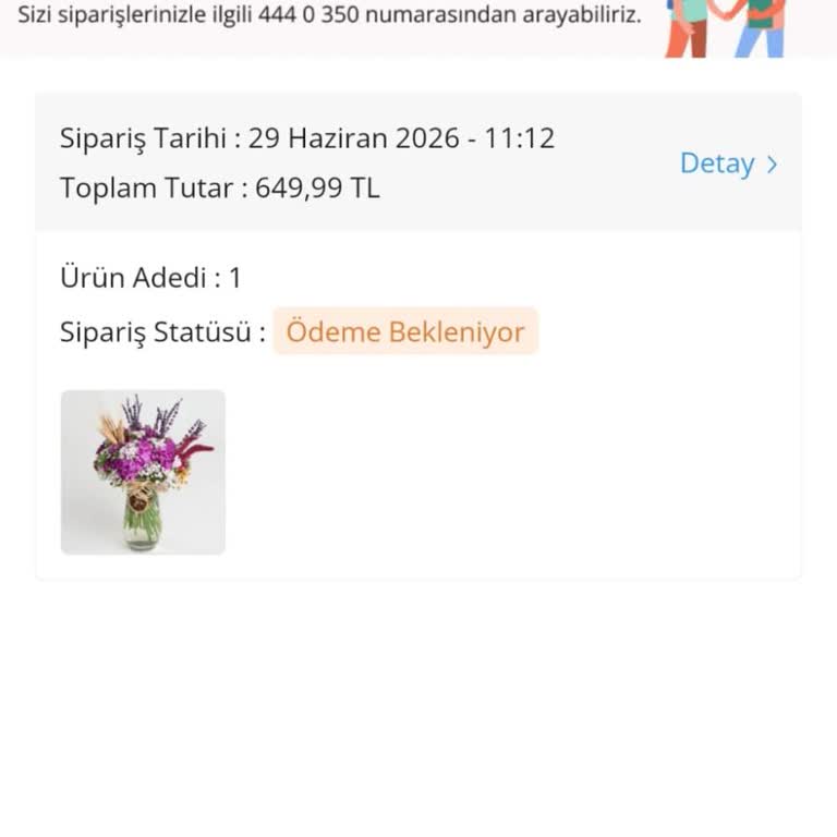 Çiçek Sepeti Ödeme Alındı Ama Sipariş Görünmüyor Ve 3 Temmuz Teslimatı Risk Altında