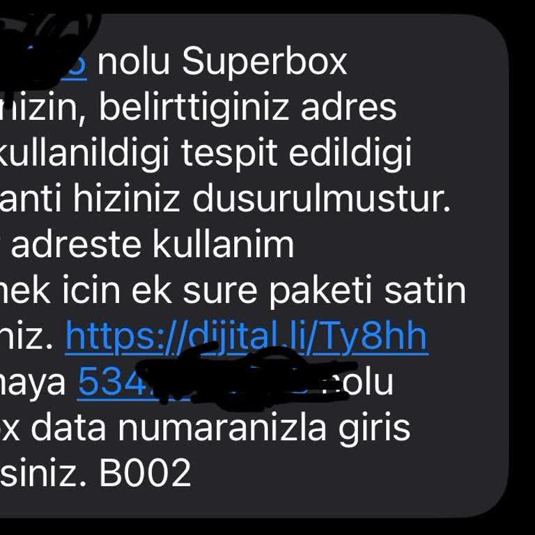 Adres Dışı Kullanım Nedeniyle Hız Düşüşü Ve Müşteri Hizmetlerine Ulaşılamama