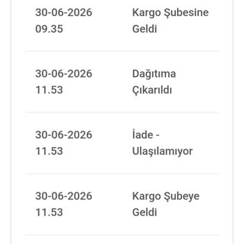 Kocaeli Darıca’daki Siparişim Teslim Edilmedi Ve Kargo Sürekli Şubeye Dönüyor