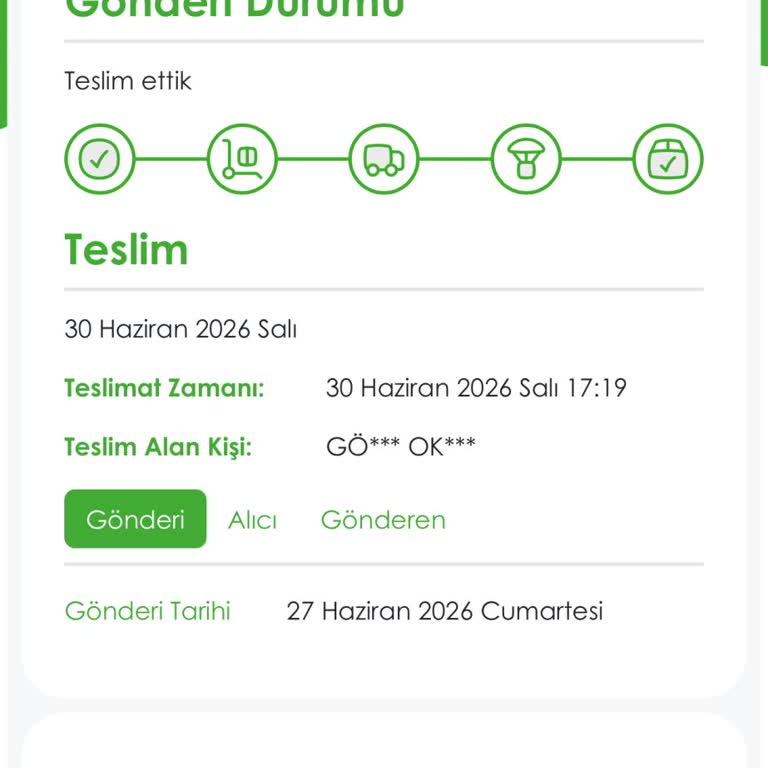 Teslim Edildi Gibi Gösterilen Siparişim Elime Ulaşmadı
