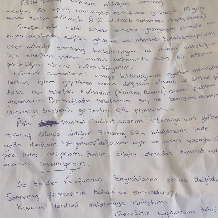 Samsung S24 Telefonumda Şebeke, Aşırı Isınma Ve Batarya Şişmesi Sorunu