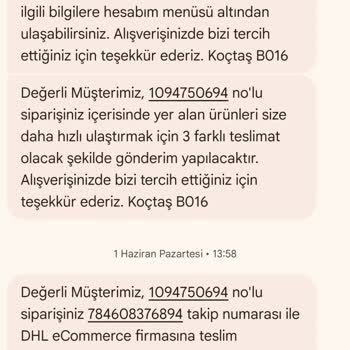 Koçtaş'tan Sipariş Kargo Gecikmesi, Cevapsız Müşteri Hizmetleri