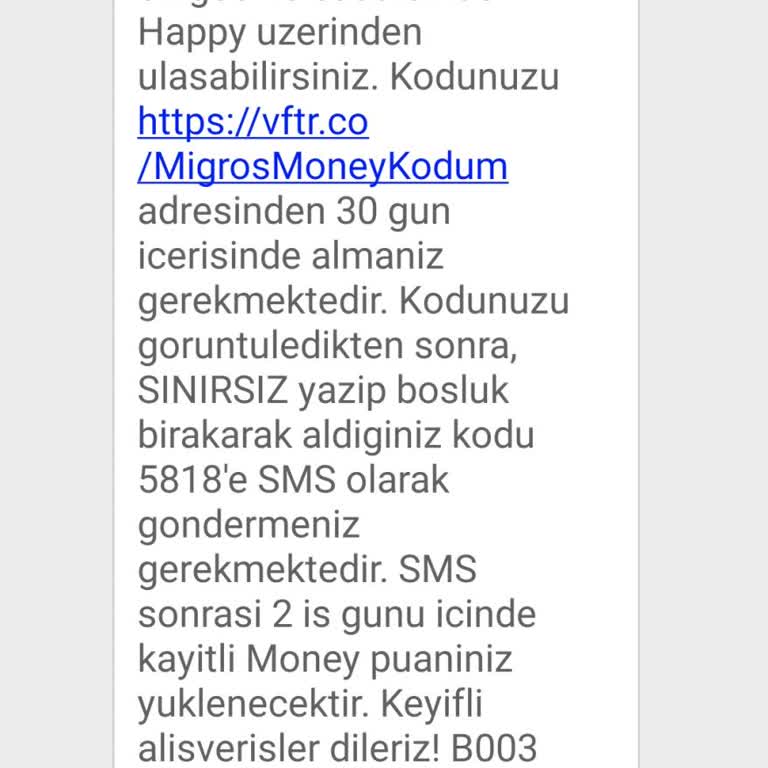 Vodafone’ta Tarife Değişikliği Sonrası 1500 TL Migros Money Verilmedi
