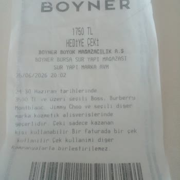 Boyner Mağazasındaki Hediye Çeki Geçersiz Sayıldı Ve Müşteriyi Hayal Kırıklığına Sürükledi