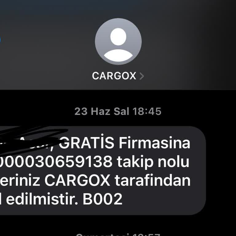 Cargox Ve Gratis'ten Aldığım Siparişte Sürekli Oyalama Ve İade Yokluğu