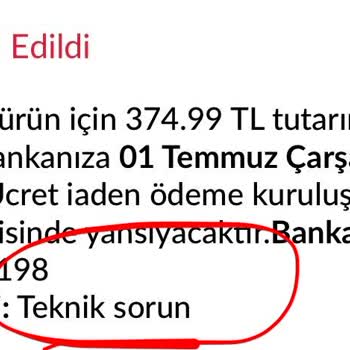 İki Saat Süren Hazırlanıyor Durumu Sonrası Açıklamasız Sipariş İptali Ve Cevapsız Destek