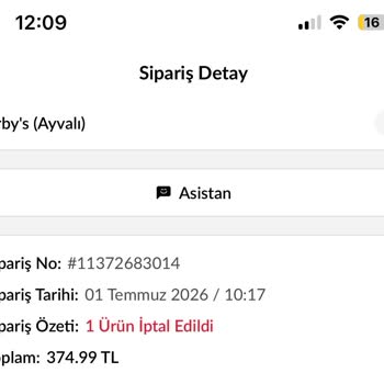 İki Saat Süren Hazırlanıyor Durumu Sonrası Açıklamasız Sipariş İptali Ve Cevapsız Destek