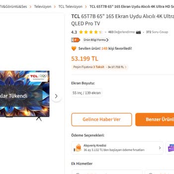 Kırık Ekranlı Televizyon İçin Değişim Talebi Ve Artan Fiyat Nedeniyle Mağduriyet