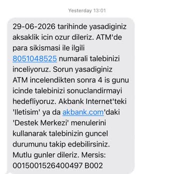 ATM'de Yatırılan 24.200 TL Hesaba Yansımıyor, Müşteri Hizmetleri Saygısız Davranıyor