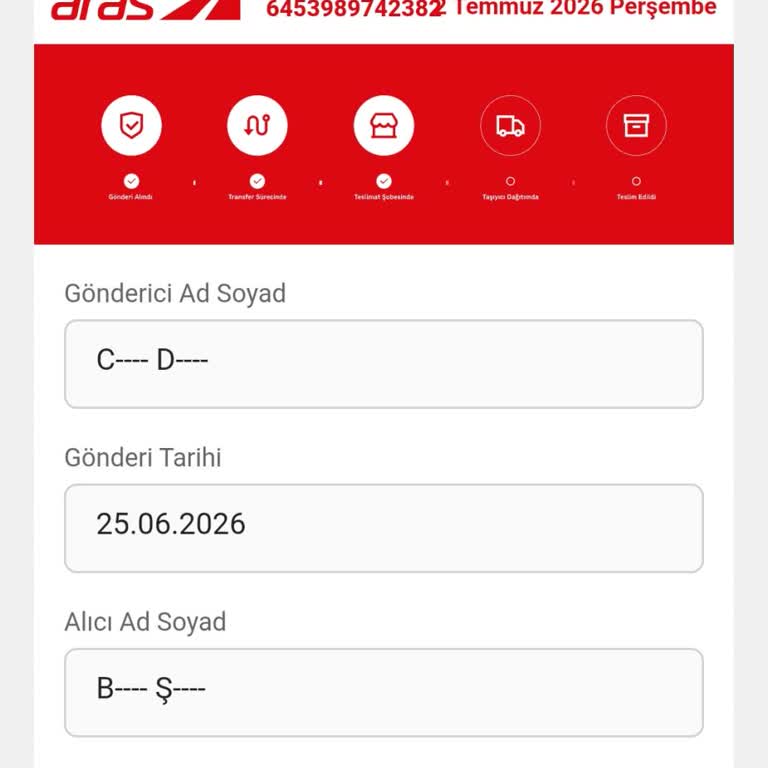 Aras Kargo Erciş Şubesinde SMS Bildirimi Ve Teslimat Yok, Müşteri Mağduriyeti