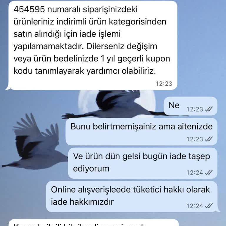 Keikei'de İndirimli Ürünlerin İadesi Reddedildi, Para İadesi Talep Ediliyor