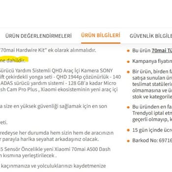 Arka Kamera Eksik Gönderildi, Satıcı Hatasını Kabullenmedi Ve Özür Dilemedi