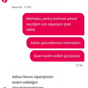 Yanlış Adrese Teslim Edilen Siparişin Ücret İadesi