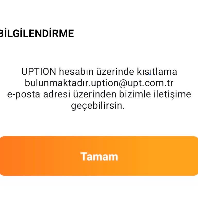 Uption Hesabım Açıklamasız Kısıtlandı Ve 8600 TL’yi Çekemiyorum