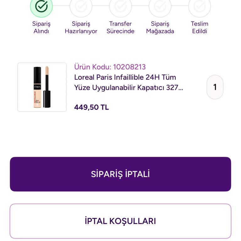 PR33746267 Numaralı Siparişim Kargoya Verilmedi, Acil Gönderim Talebi