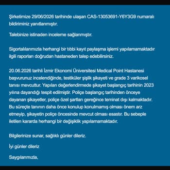 Allianz Sigorta Haksız Muafiyetine Karşı Provizyon Onayı Talebi