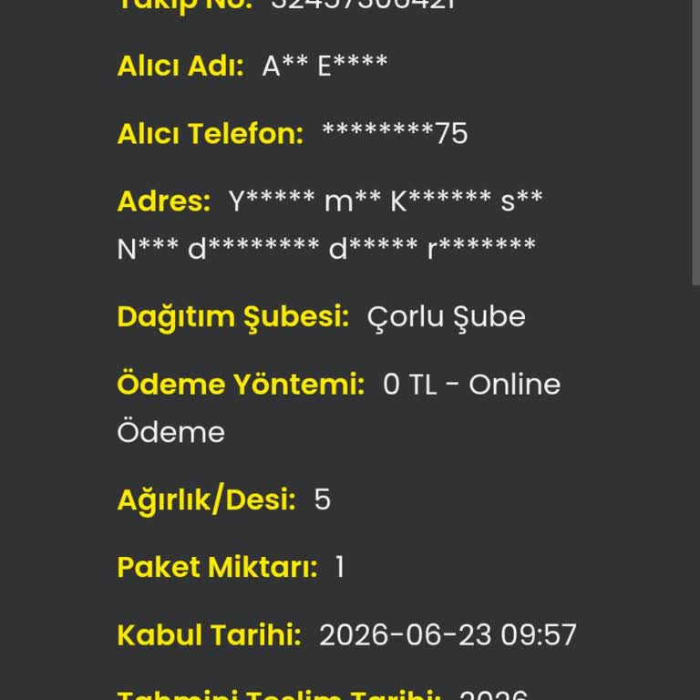 In Street'te Kayıp Kargo Ve Yetersiz Müşteri Desteği