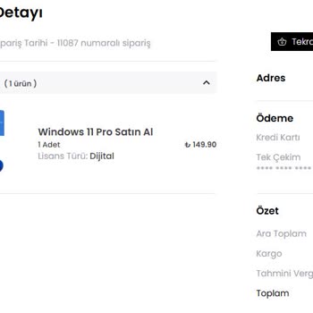 Kullanılmış Windows 11 Pro Anahtarı Satıldı, Etkinleştirilemedi Ve Destek Yok