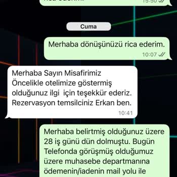 İptal Edilen Rezervasyonun Ücret İadesi 209.675 TL Gecikiyor