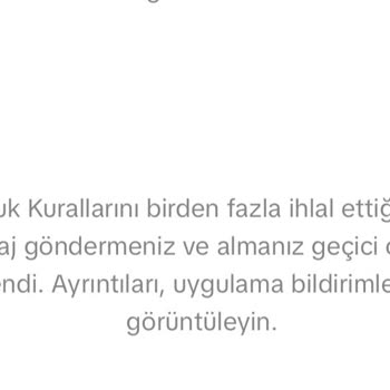 Kalıcı Mesaj Banı İş Tekliflerimi Ve Gelirimi Engelliyor
