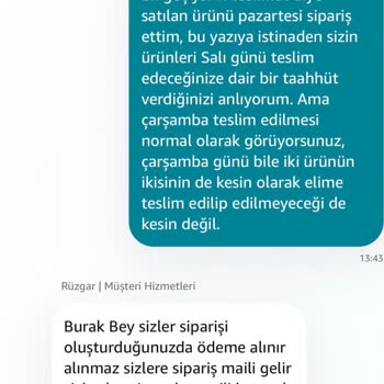 Amazon Türkiye'de En Geç Yarın Teslimat Vaadi Yerine Getirilmedi Ve Destek Çelişkili